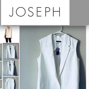 JOSEPH (London) linen cotton vest gilet waistcoat (EU 44)